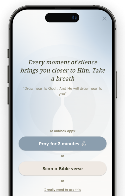Sacred Hour blocking schedule showing morning, midday, and evening prayer periods