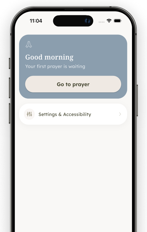 Grace Mode screen showing rest prompts instead of a Bible reading streak